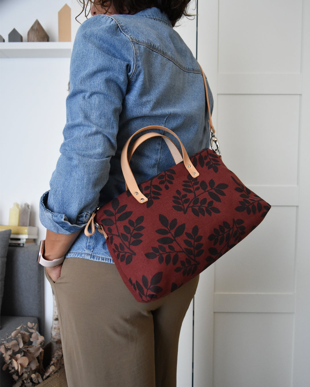 Borsa bauletto CANNELLA con tracolla