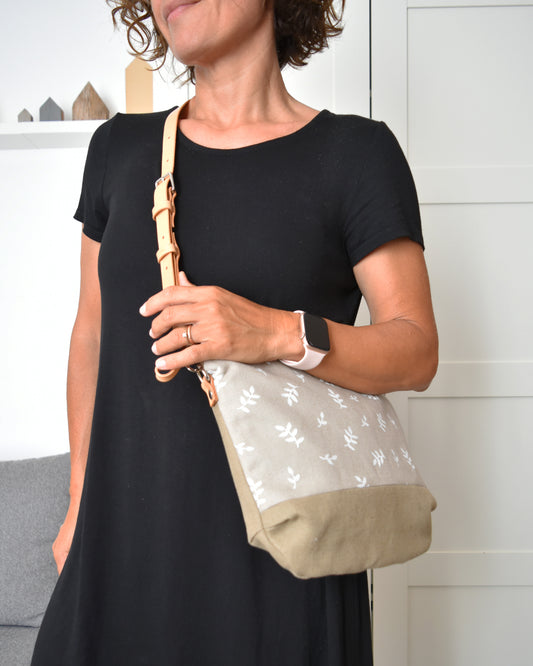 Tracolla CALATEA beige germogli