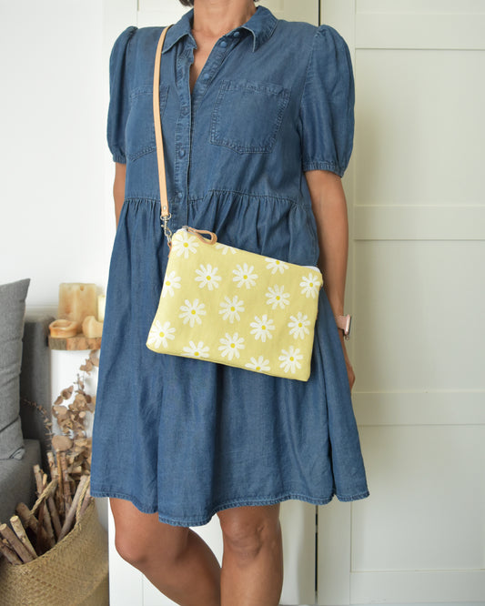 Tracollina GELSOMINO giallo canarino margherite