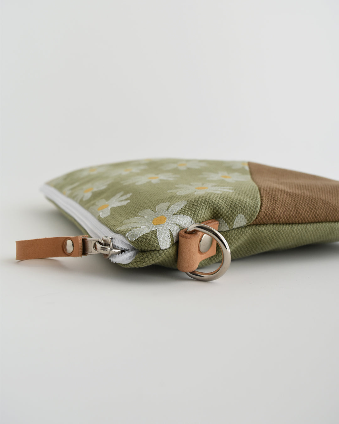PRE ORDINE Pochette maxi VANIGLIA - prato+caramello+avena margherite