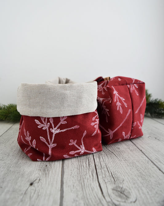 Cestino porta pane in tessuto