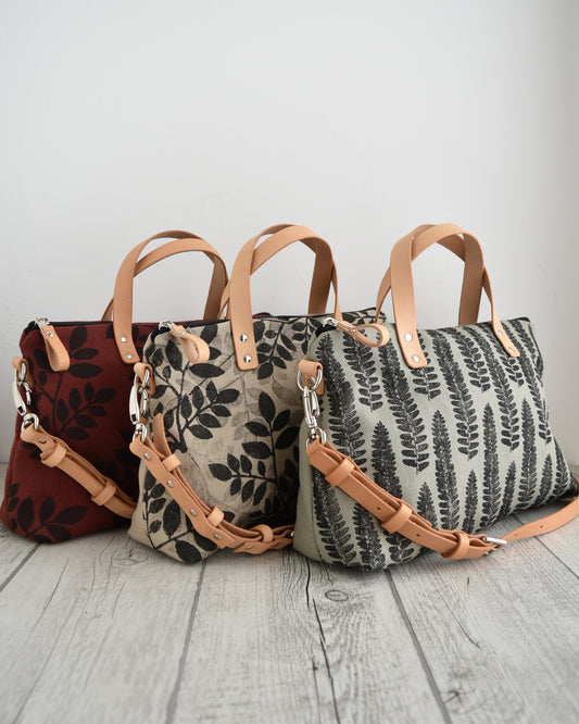 Borsa bauletto CANNELLA con tracolla