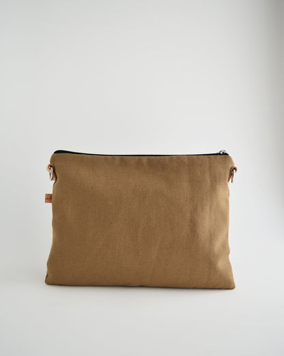 Pochette maxi VANIGLIA - caramello gingko