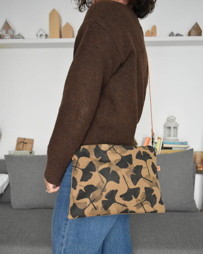 Pochette maxi VANIGLIA - caramello gingko