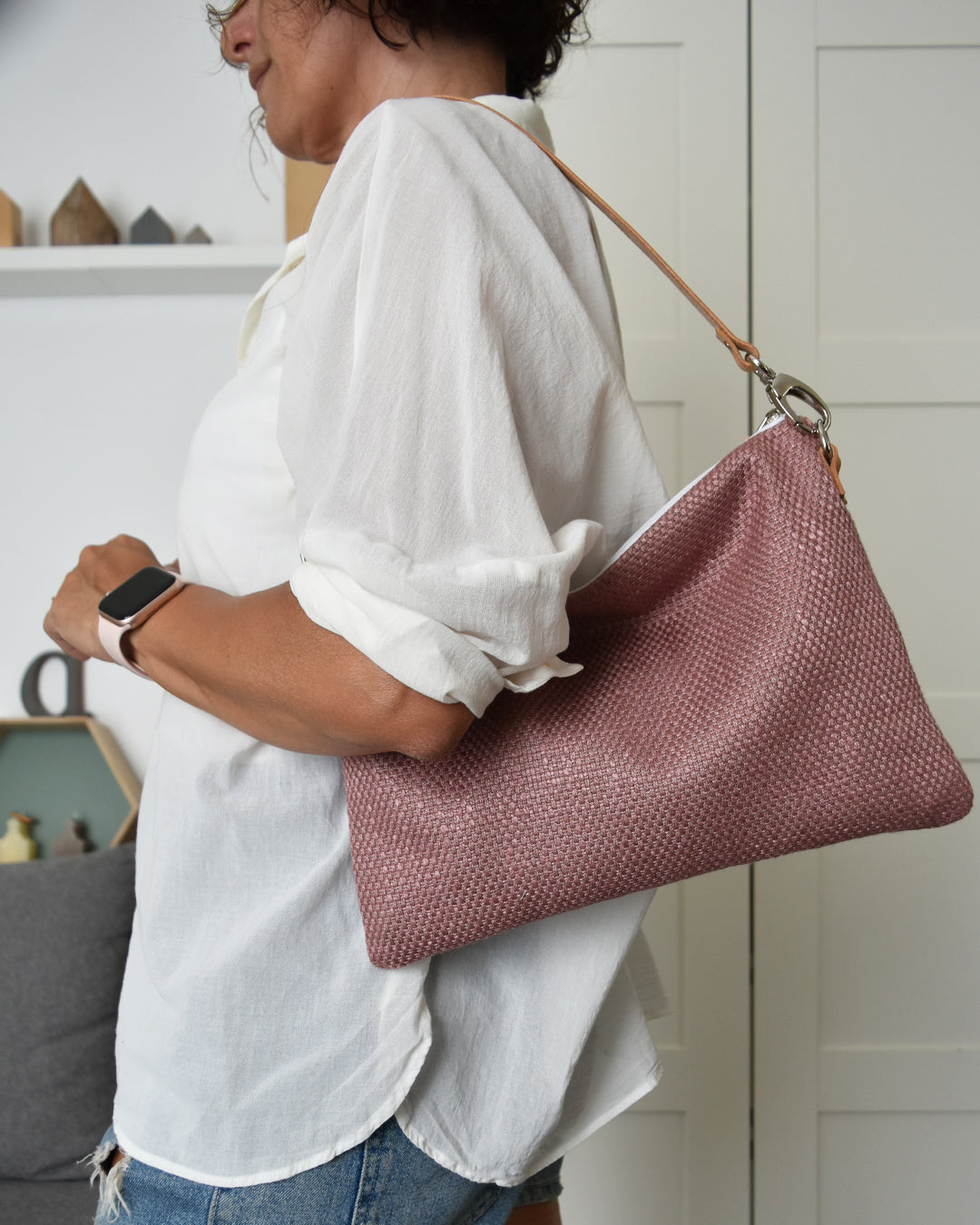 Pochette maxi VANIGLIA - essenziale rosa