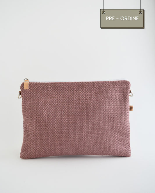 PRE-ORDINE Pochette maxi VANIGLIA - essenziale rosa
