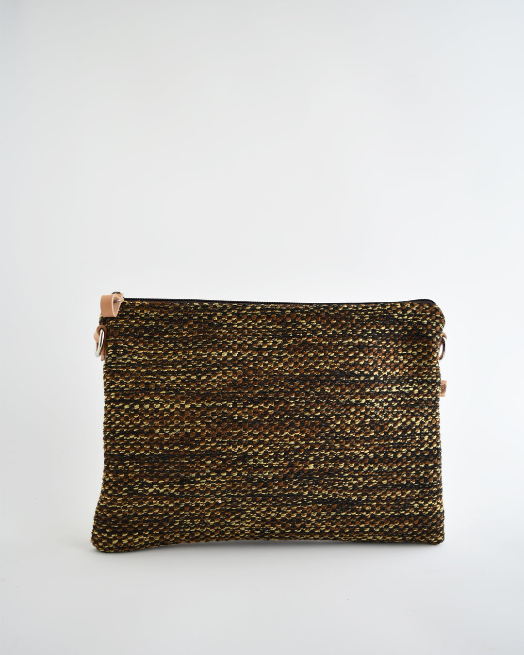 Pochette maxi VANIGLIA - essenziale melange marrone e giallo