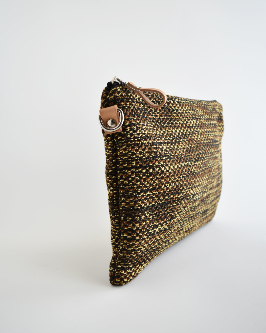 Pochette maxi VANIGLIA - essenziale melange marrone e giallo