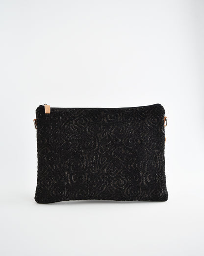 Pochette maxi VANIGLIA - essenziale nero jacquard