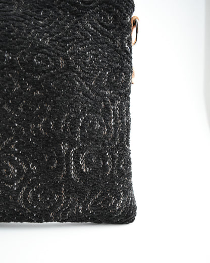 Pochette maxi VANIGLIA - essenziale nero jacquard