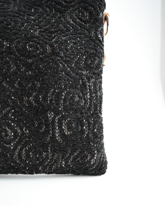 Pochette maxi VANIGLIA - essenziale nero jacquard