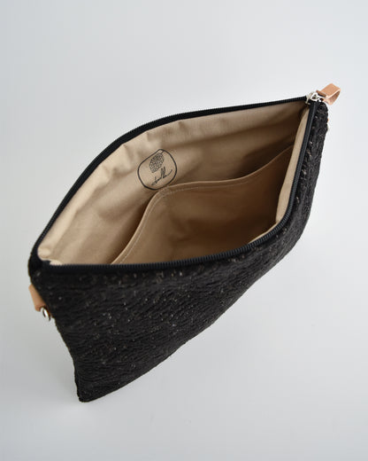 Pochette maxi VANIGLIA - essenziale nero jacquard