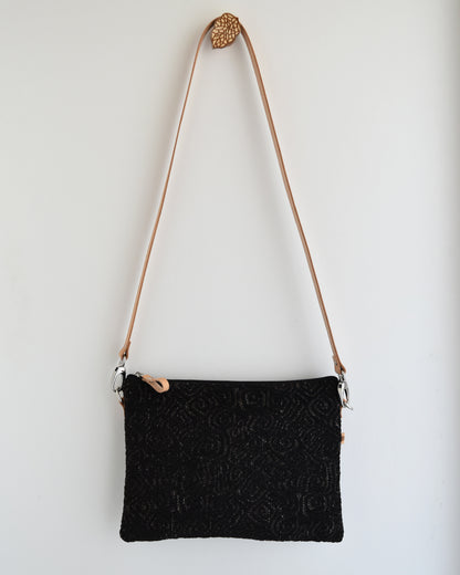 Pochette maxi VANIGLIA - essenziale nero jacquard
