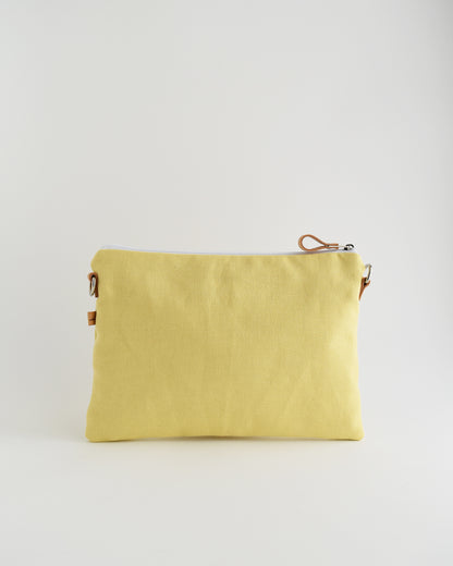 PRE ORDINE Pochette maxi VANIGLIA - giallo canarino margherite