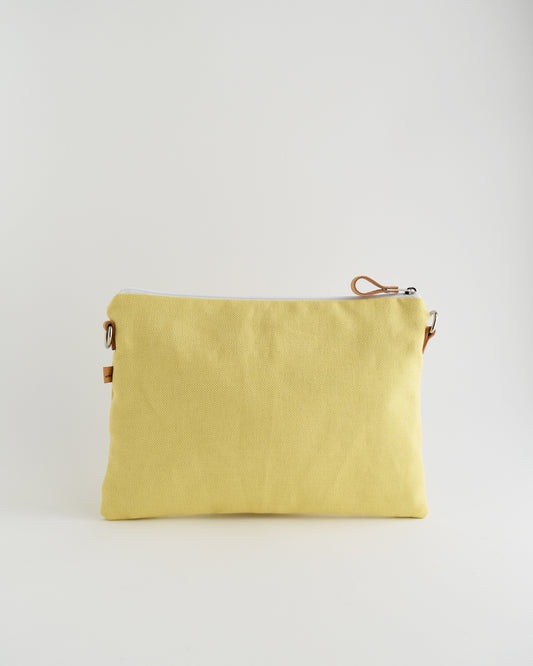Pochette maxi VANIGLIA - giallo canarino margherite