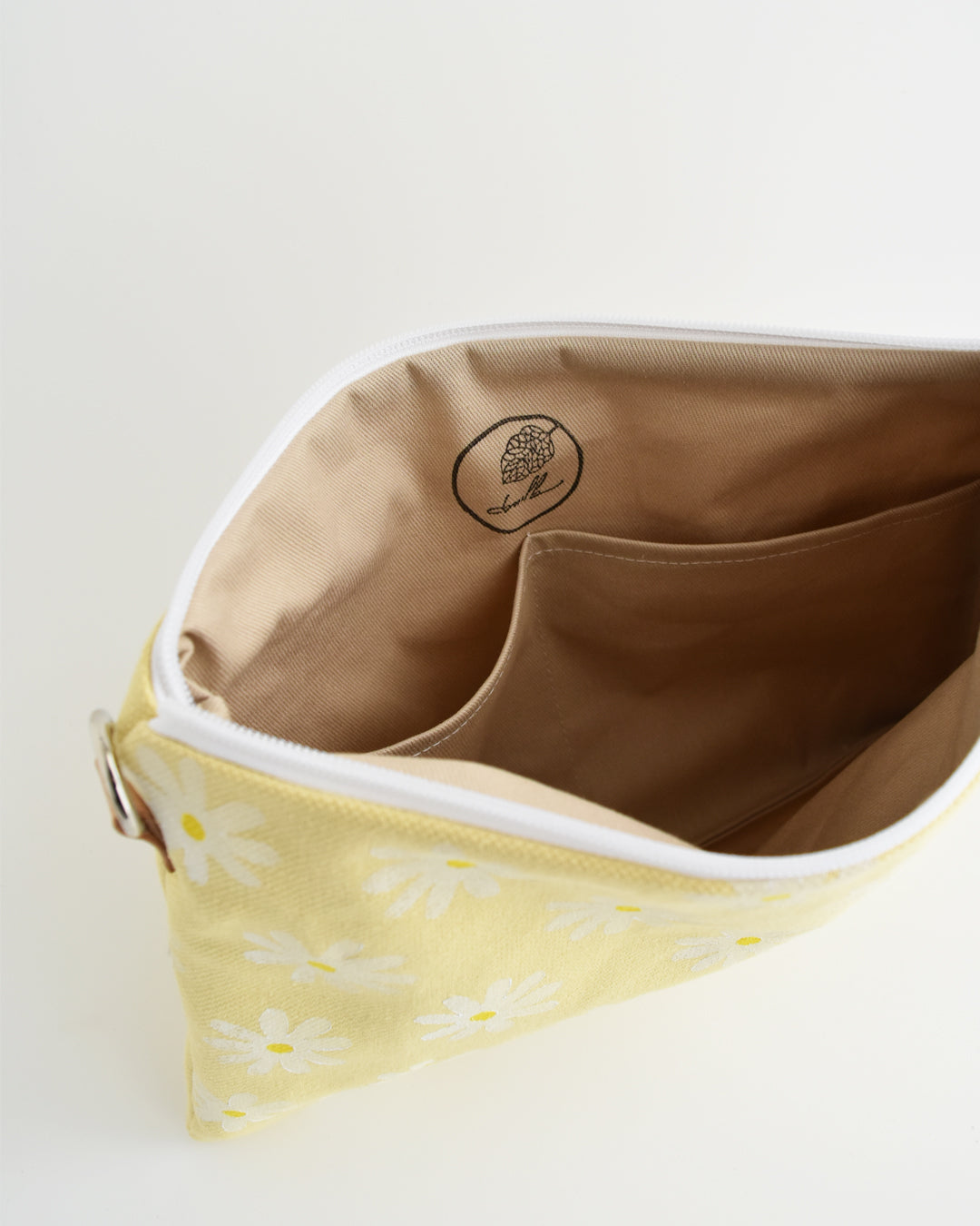 PRE ORDINE Pochette maxi VANIGLIA - giallo canarino margherite