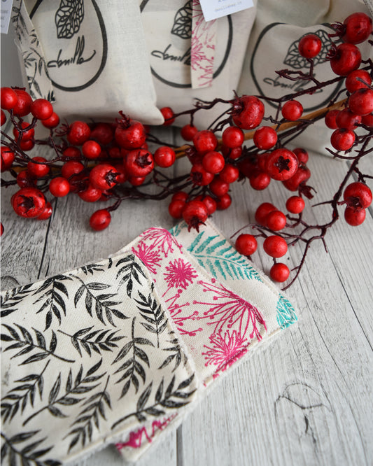 Set pad struccanti in spugna di bambù