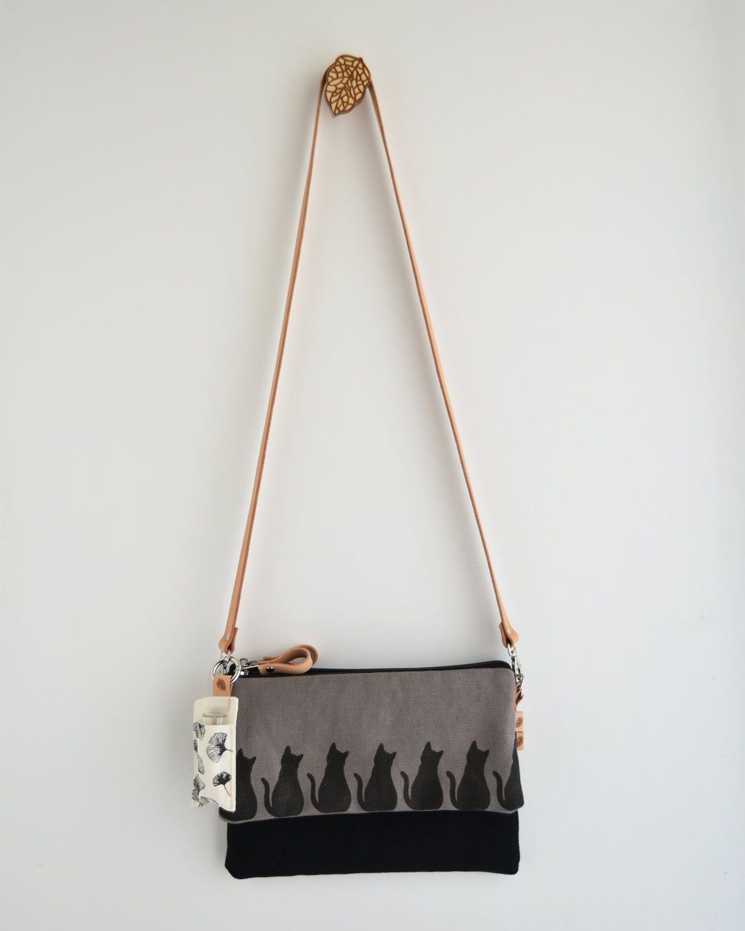 Porta burrocacao in cotone stampato a mano