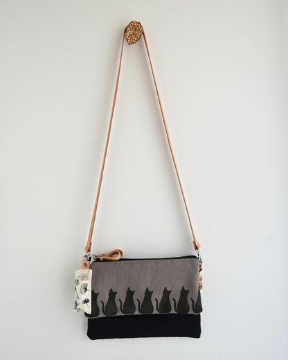 Porta burrocacao in cotone stampato a mano