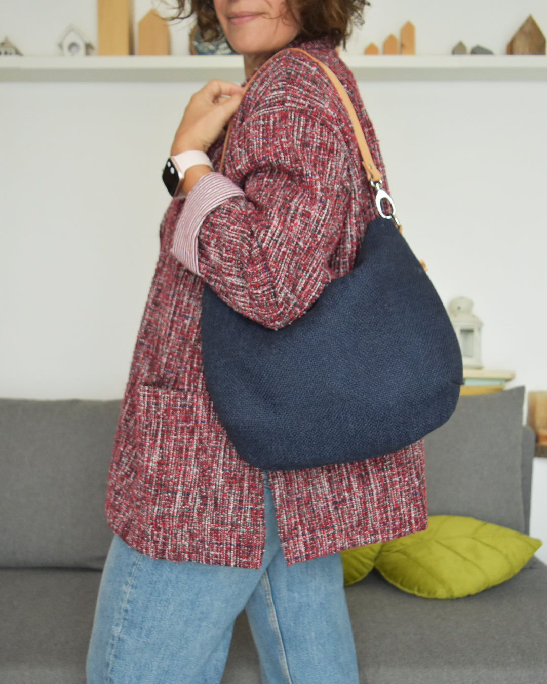 PRE ORDINE Borsa hobo bag TILIA - TAPP blu