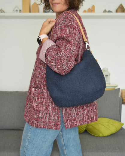 PRE ORDINE Borsa hobo bag TILIA - TAPP blu