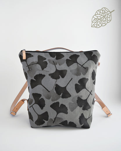 Zaino borsa CACTUS grigio azzurrino gingko