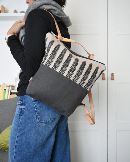 Zaino borsa CACTUS avena felce