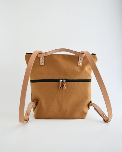 Zaino borsa CACTUS ocra stampa gingko