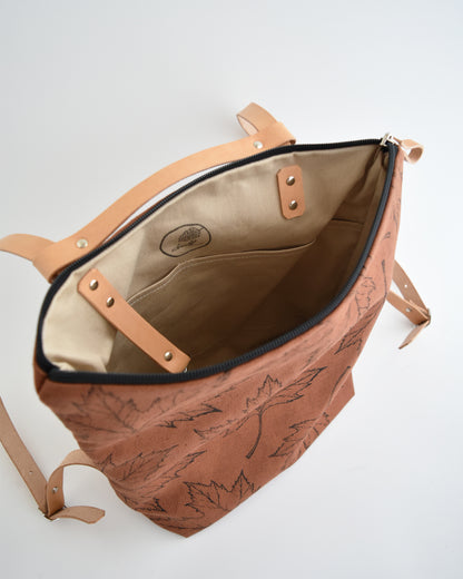 Zaino borsa CACTUS ruggine stampa acero
