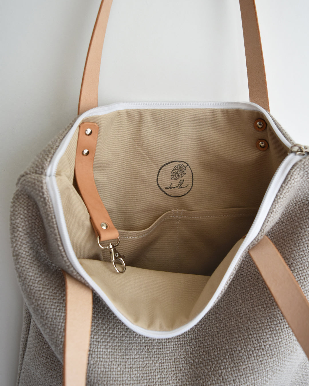 Borsa QUADRIFOGLIO - essenziale beige