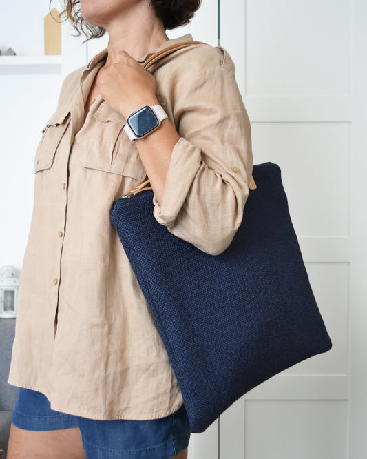 PRE - ORDINE Borsa QUADRIFOGLIO - essenziale blu