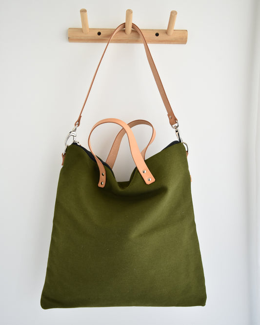Borsa QUADRIFOGLIO essenziale verdone