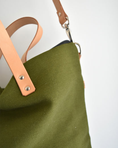 Borsa QUADRIFOGLIO essenziale verdone