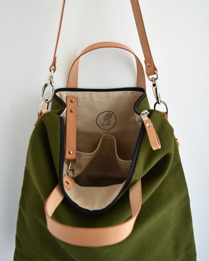 Borsa QUADRIFOGLIO essenziale verdone