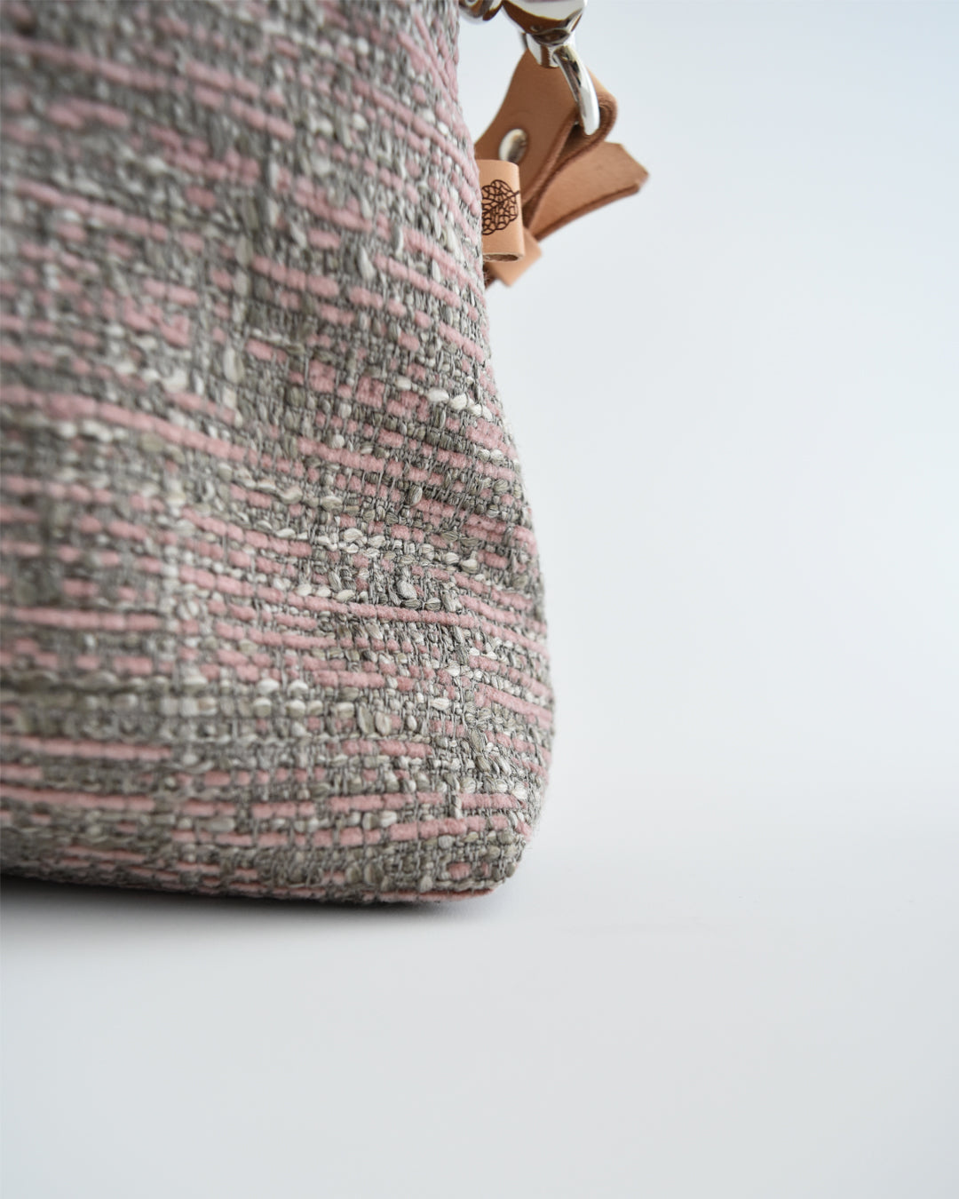 Borsa bauletto CANNELLA essenziale grigio e rosa
