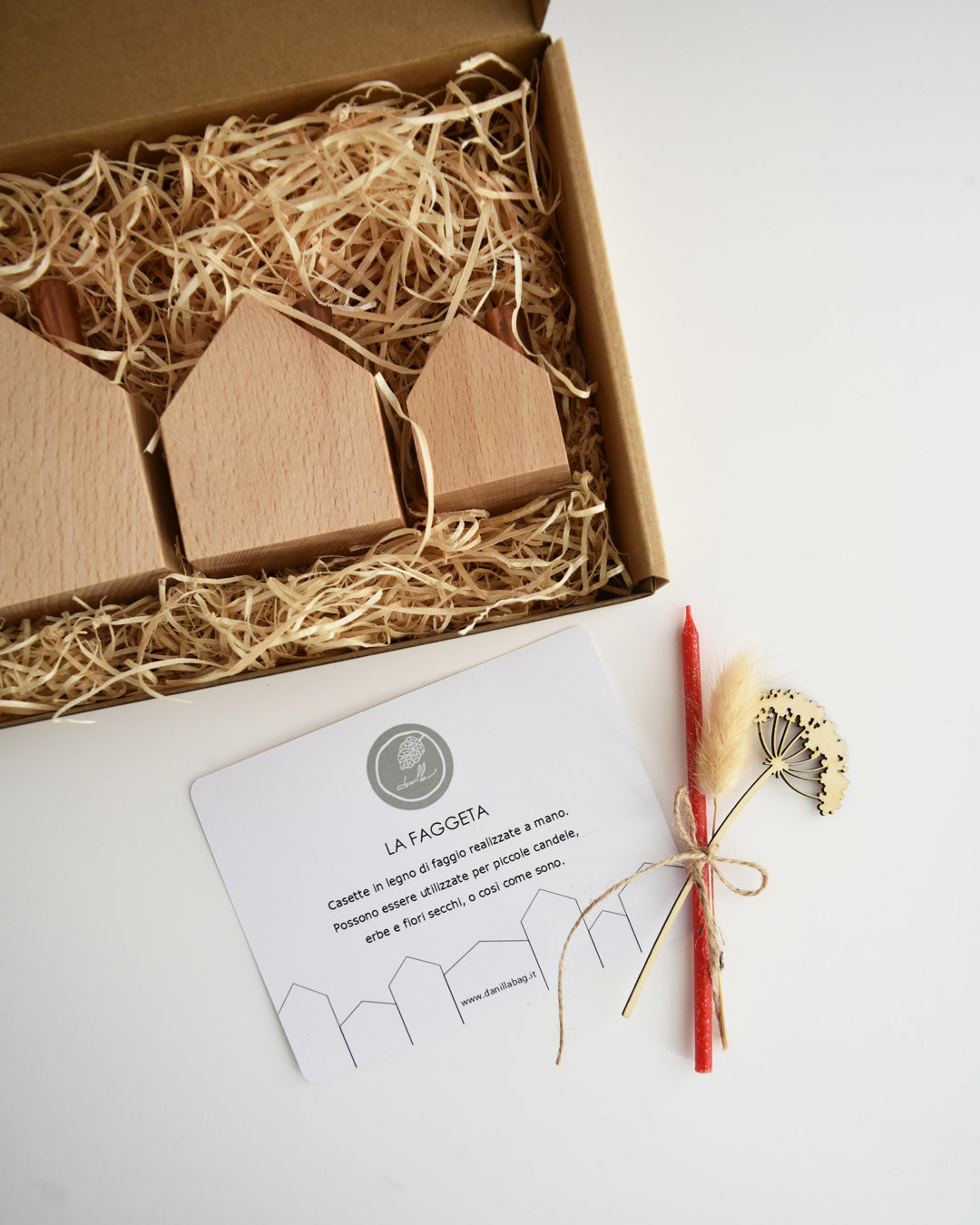 Set La Faggeta - 3 casette in legno