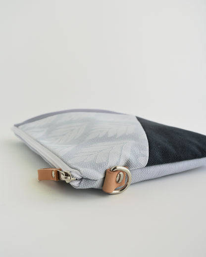 Pochette maxi VANIGLIA - celeste+ceruleo+blue23 stampa achillea