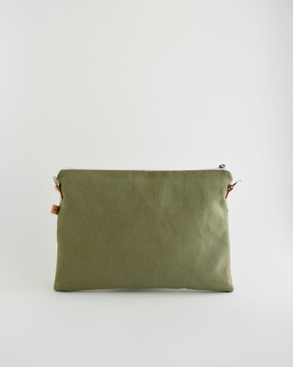 PRE ORDINE Pochette maxi VANIGLIA - prato+caramello+avena margherite