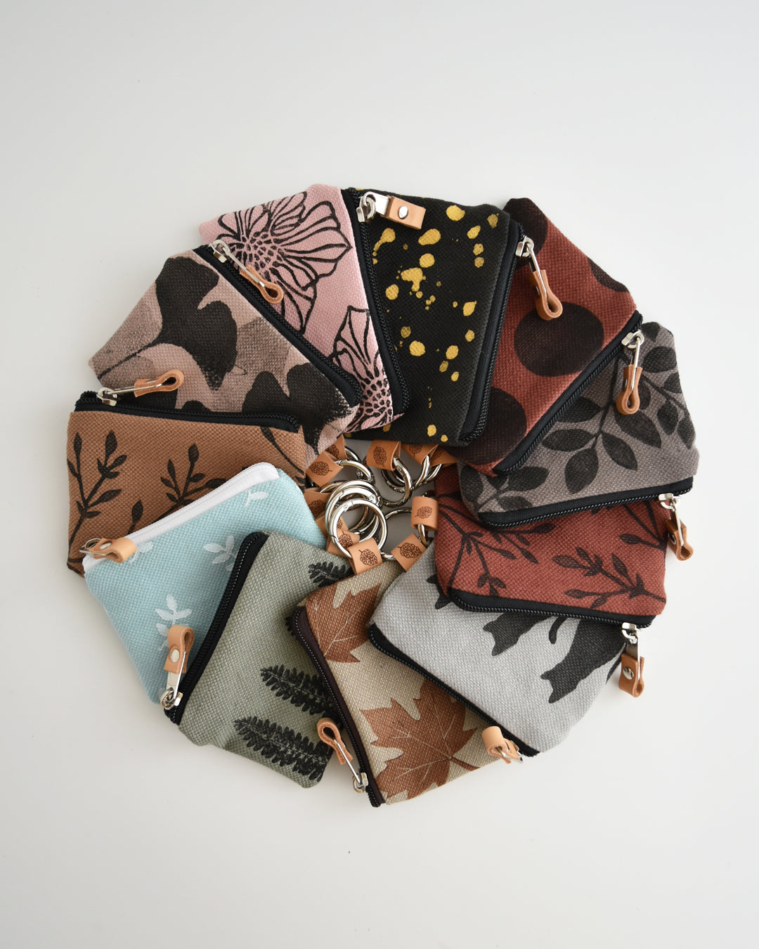 Mini pochette - porta tessere con moschettone PASSIFLORA