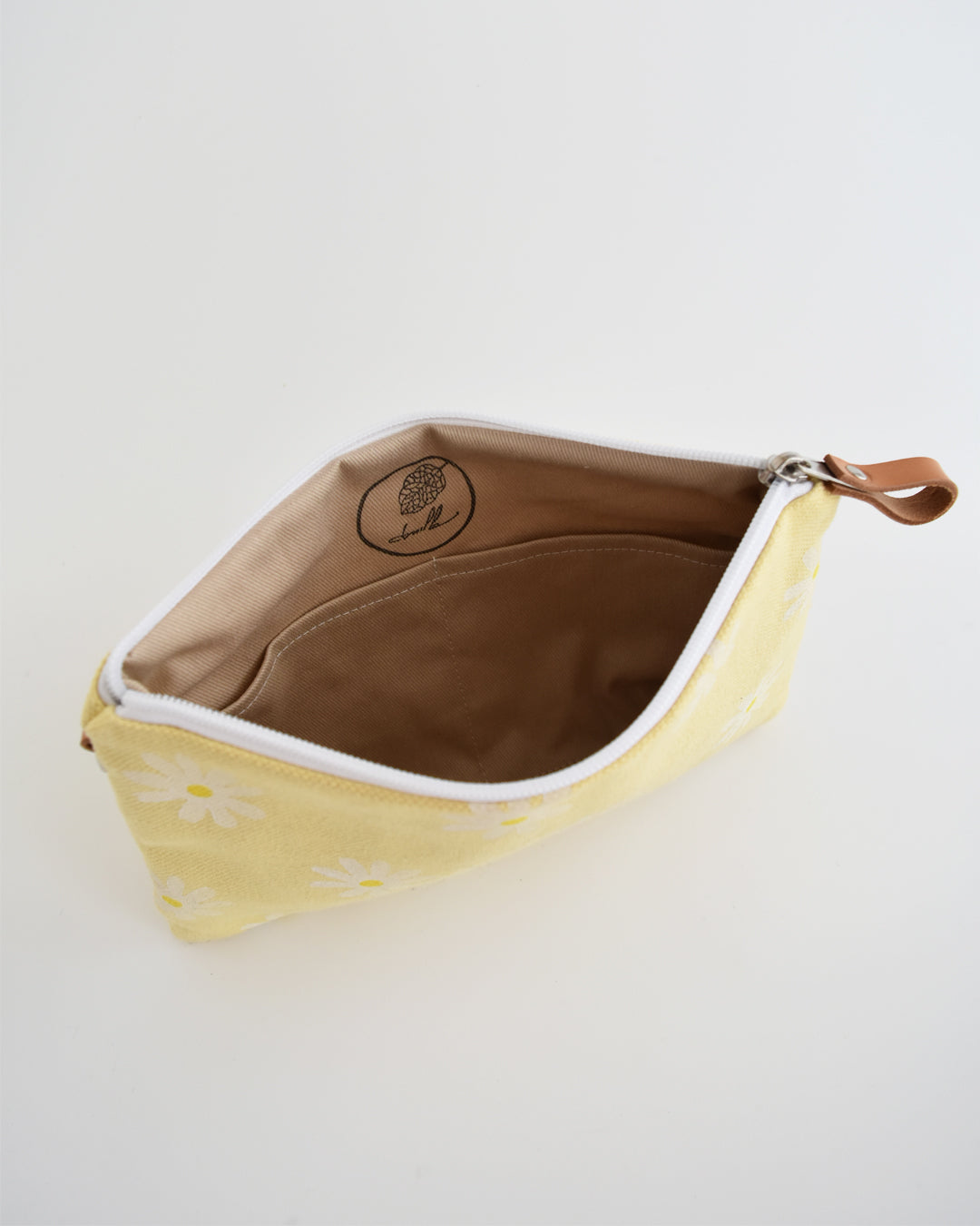 Pochette grande CHENZIA - giallo canarino margherite