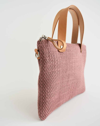 Pochette grande CHENZIA con manici - essenziale rosa