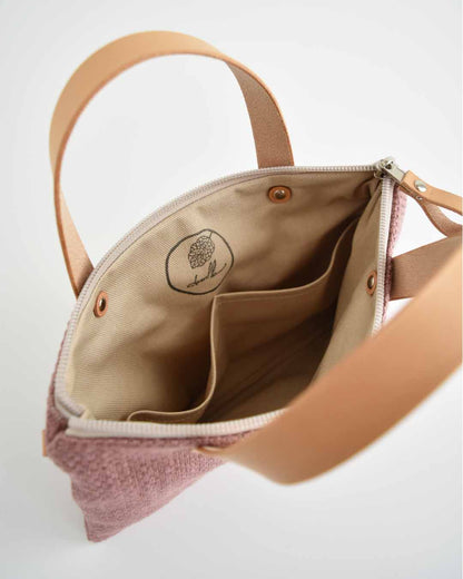 Pochette grande CHENZIA con manici - essenziale rosa