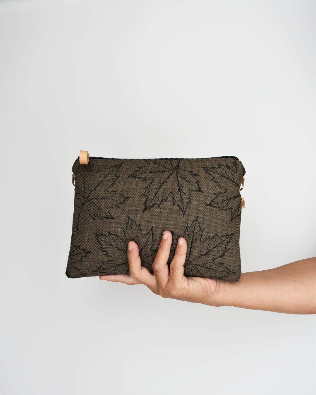 Pochette grande CHENZIA - corteccia stampa acero