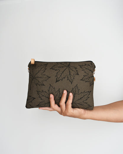 Pochette grande CHENZIA - corteccia stampa acero