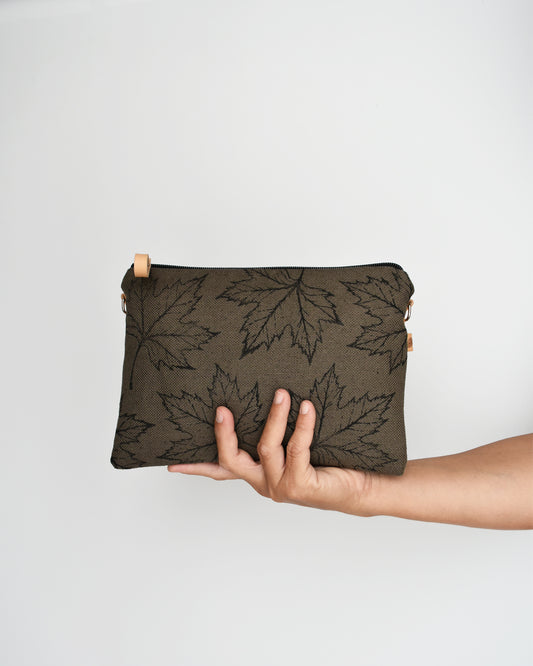 Pochette grande CHENZIA - corteccia stampa acero