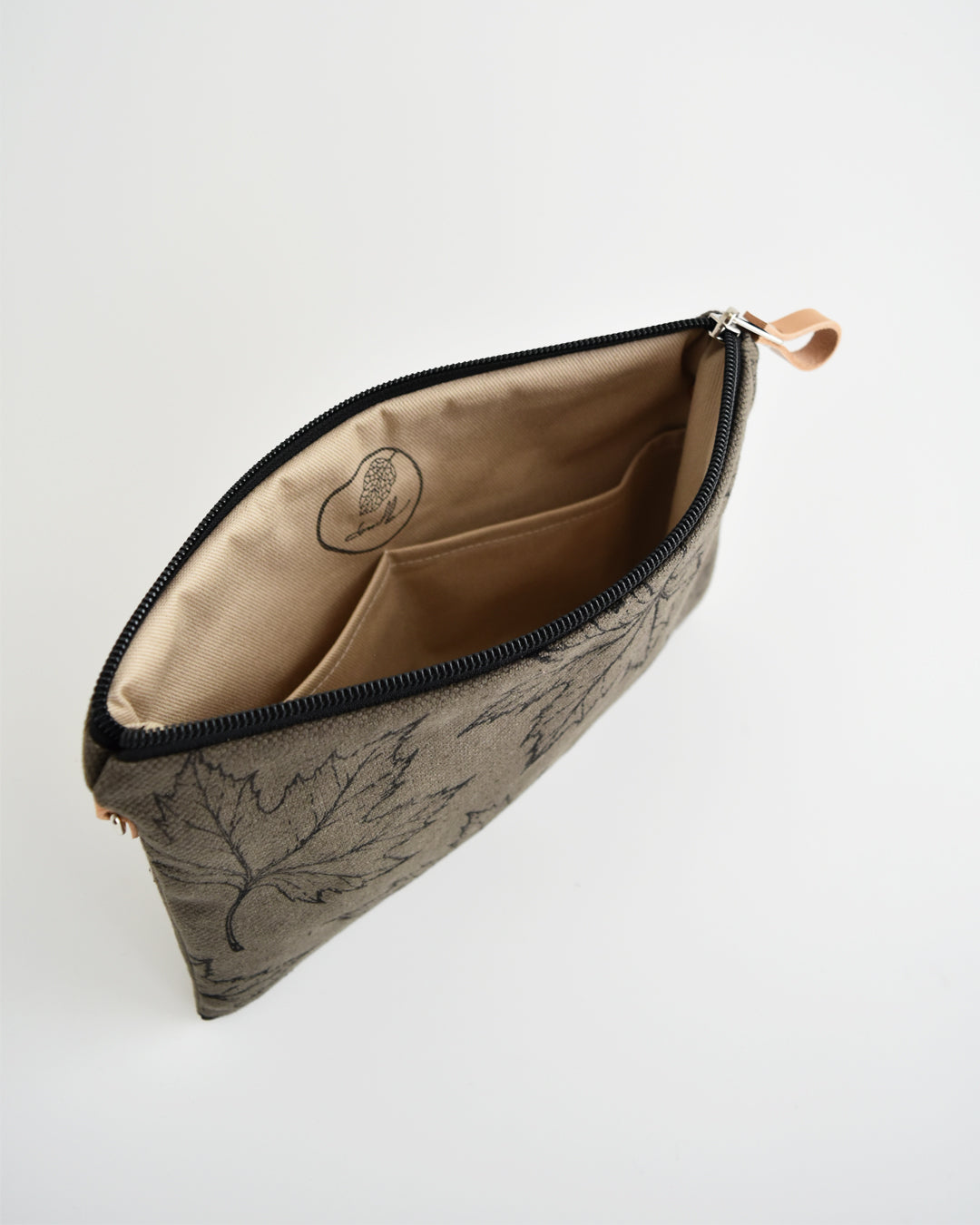 Pochette grande CHENZIA - corteccia stampa acero