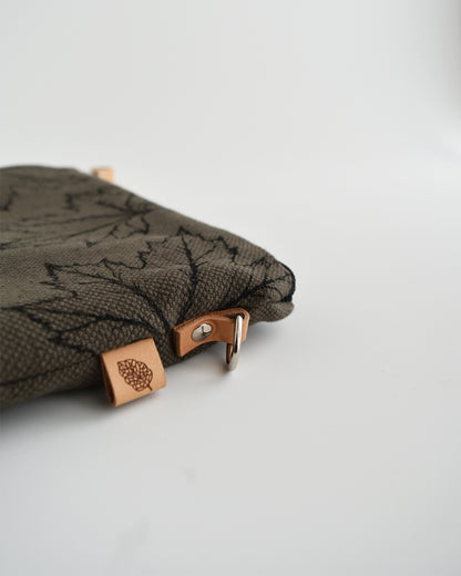 Pochette grande CHENZIA - corteccia stampa acero